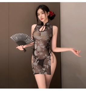 FEE ET MOI - Jiangnan Beauty Sheer Cheongsam (Black)